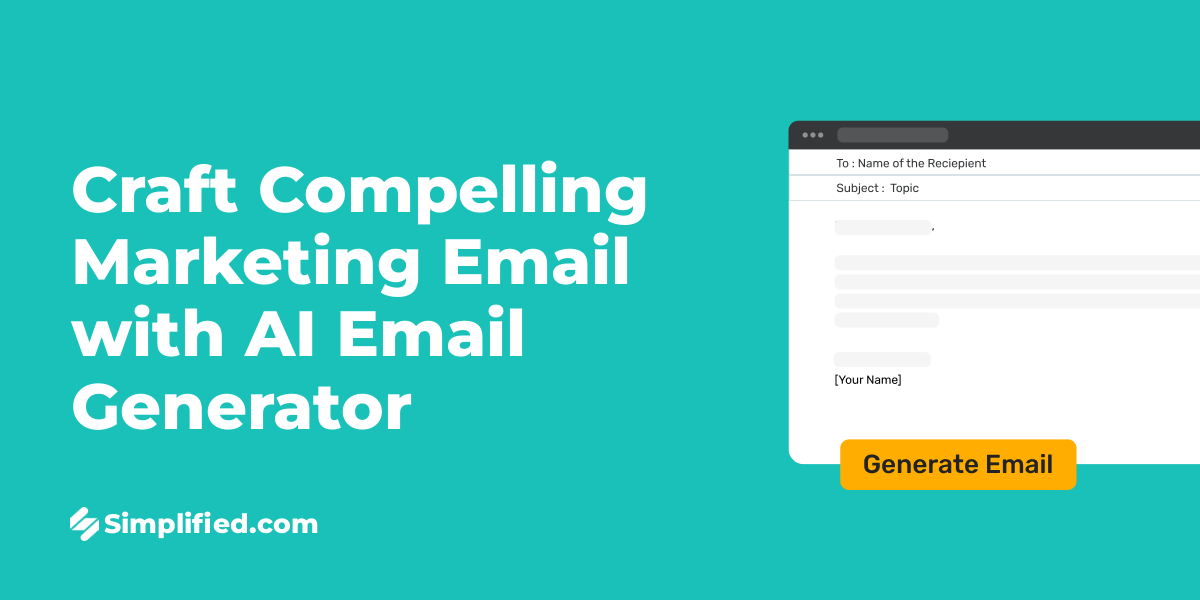 Generate Professional Marketing Emails In Seconds For Free