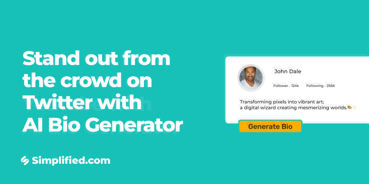 Free Twitter Bio Generator Write Captive Twitter Bio In Click