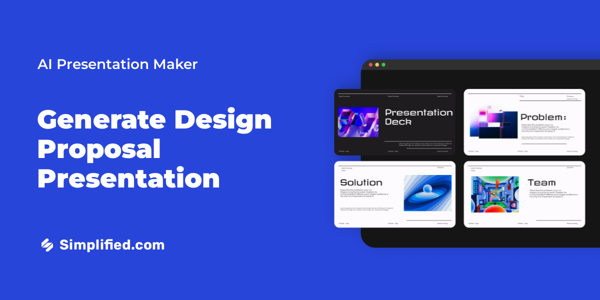 Use AI To Generate Free Presentation On Design Proposal