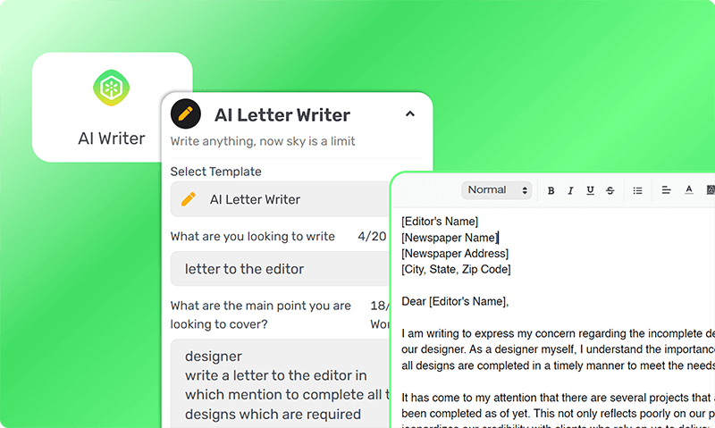 Generate application letter for any position without experience