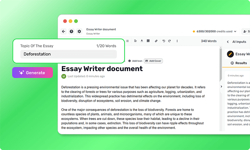 Essay Writer Generator