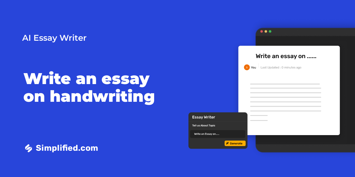 handwriting experience essay