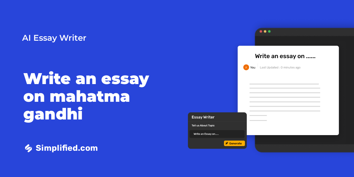 mahatma gandhi essay writing