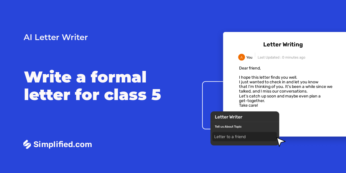 write-formal-letter-for-class-5-in-seconds