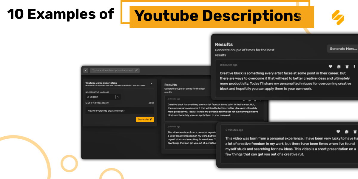 The 10 Best  Channel Descriptions Examples (+How to Write