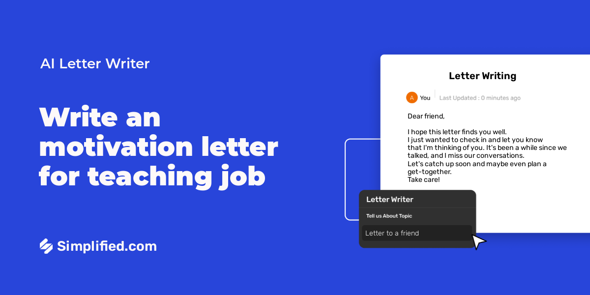 Write Motivation Letter For Teaching Job In Seconds write-motivation-letter-for-teaching-job-in-seconds