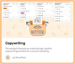 Copywriting Project Managment Template