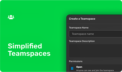 Separate Teamspaces