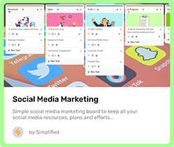 Social Media Marketing Project Managment Template