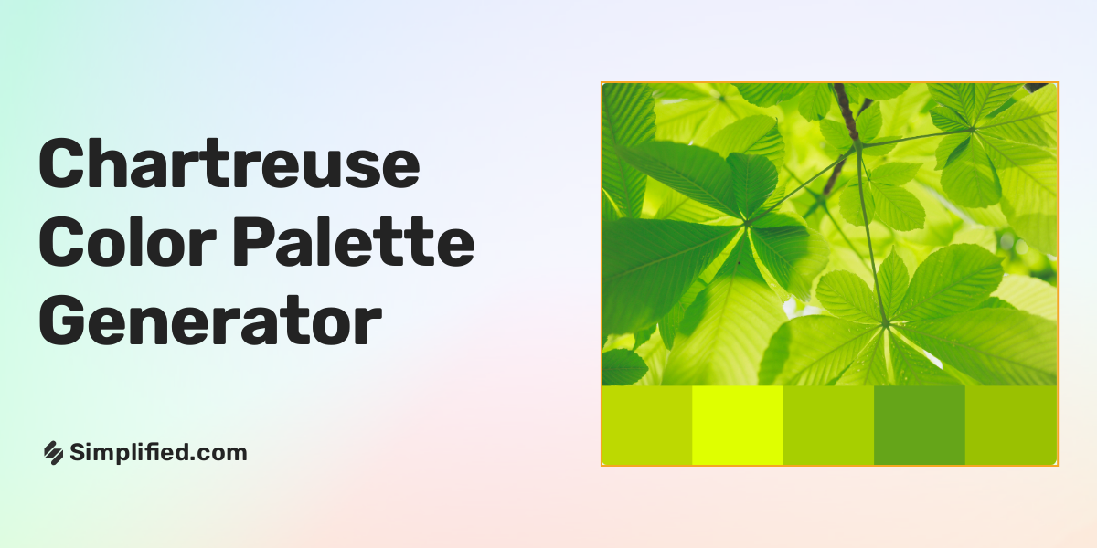 Generate chartreuse color palette in seconds