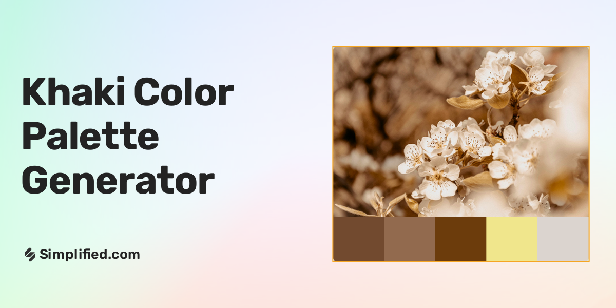 Generate Khaki Color Palette In Seconds