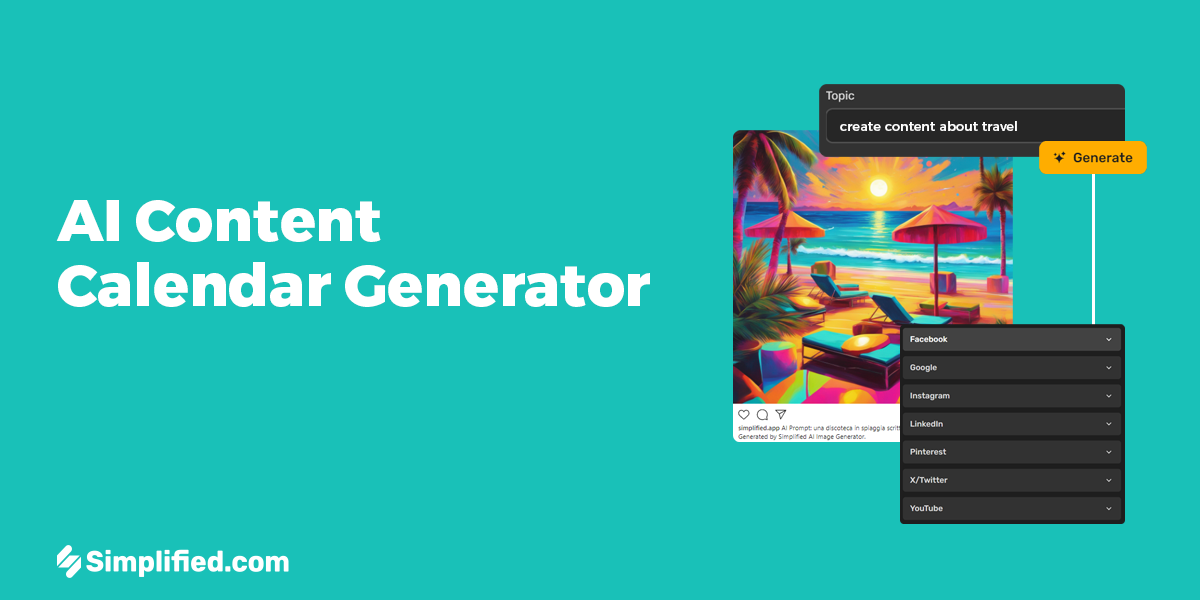 AI Content Calendar Generator Slay Social Media