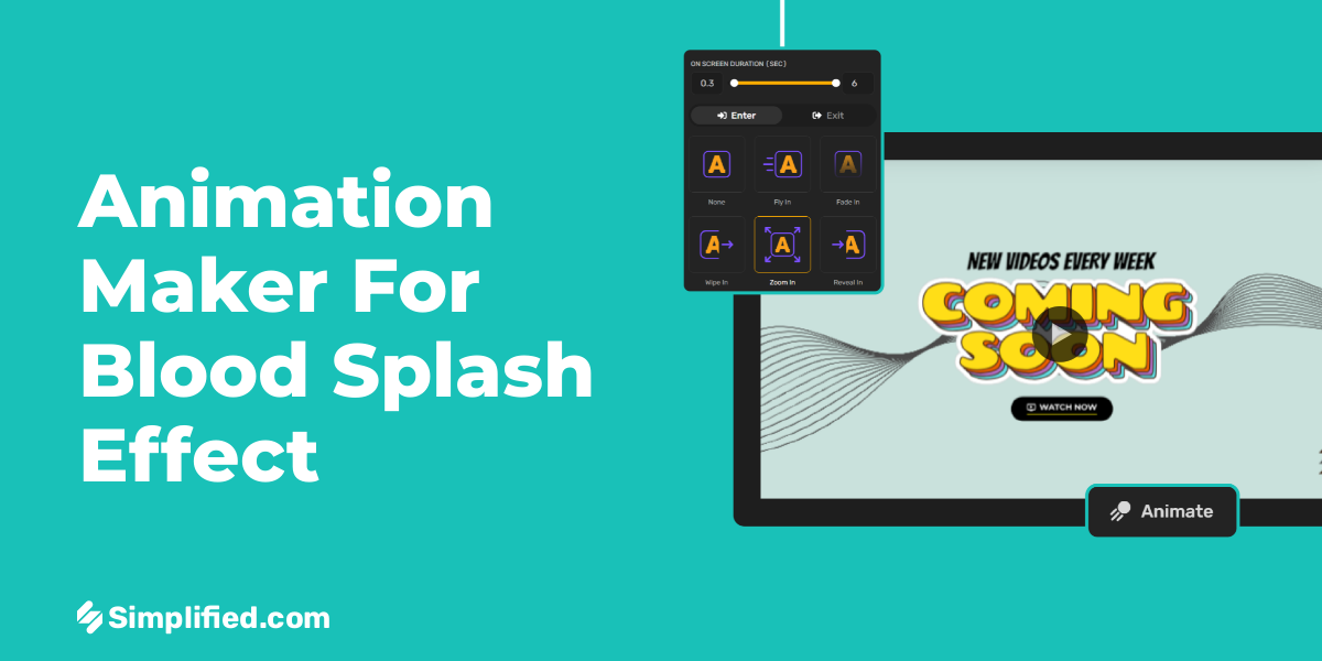 AI Photo Animation for Blood Splash Effect
