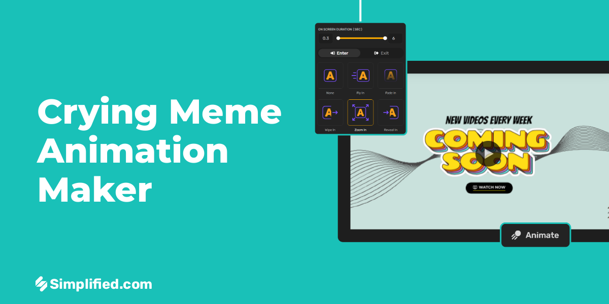 AI Photo Animation: Create Crying Meme Animation