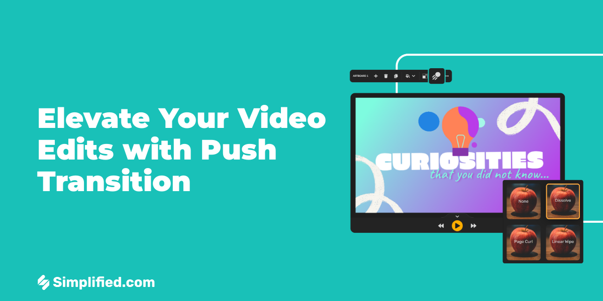 Push Transition Effects for Seamless Video Transitions